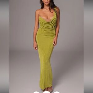 Jluxlabel slinky one shoulder maxi dress